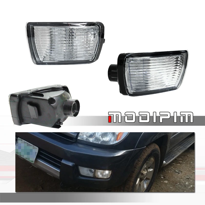 Front Bumper Turn Signal Light DRL Parking Light Housings For 2003 2004 2005 Toyota 4Runner, No Bulb / Socket, Car Accessories