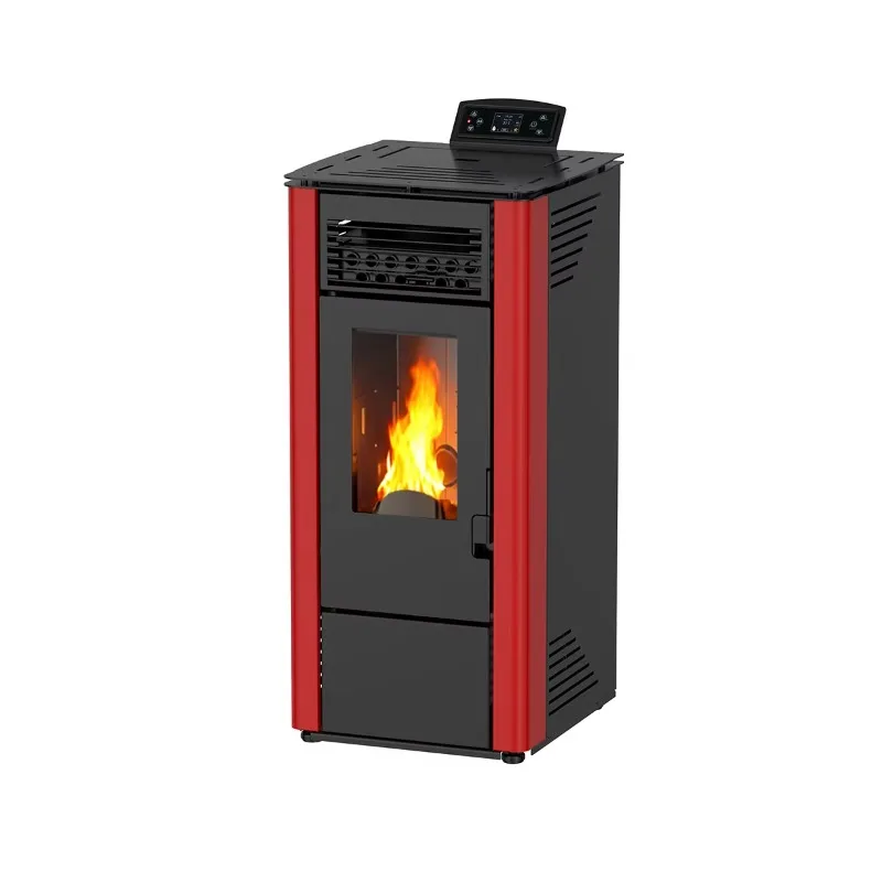

KM1002H 10.2KW Modern Pellet Fireplace For House High Quality Indoor Steel Wifi Remote Control Smokeless Pellet Stove