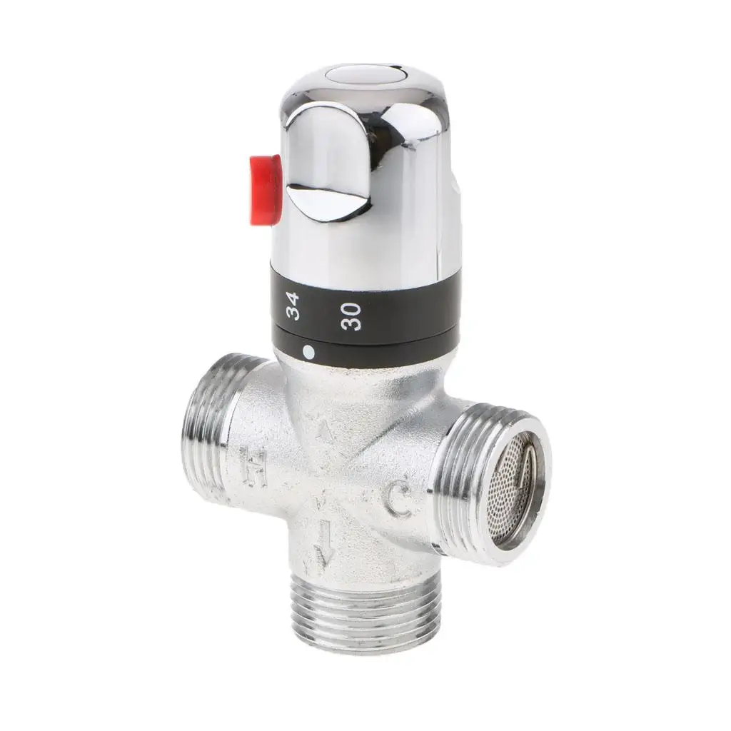Solar Thermostatic Mixing Valve Water Control Mixer #4 DN25