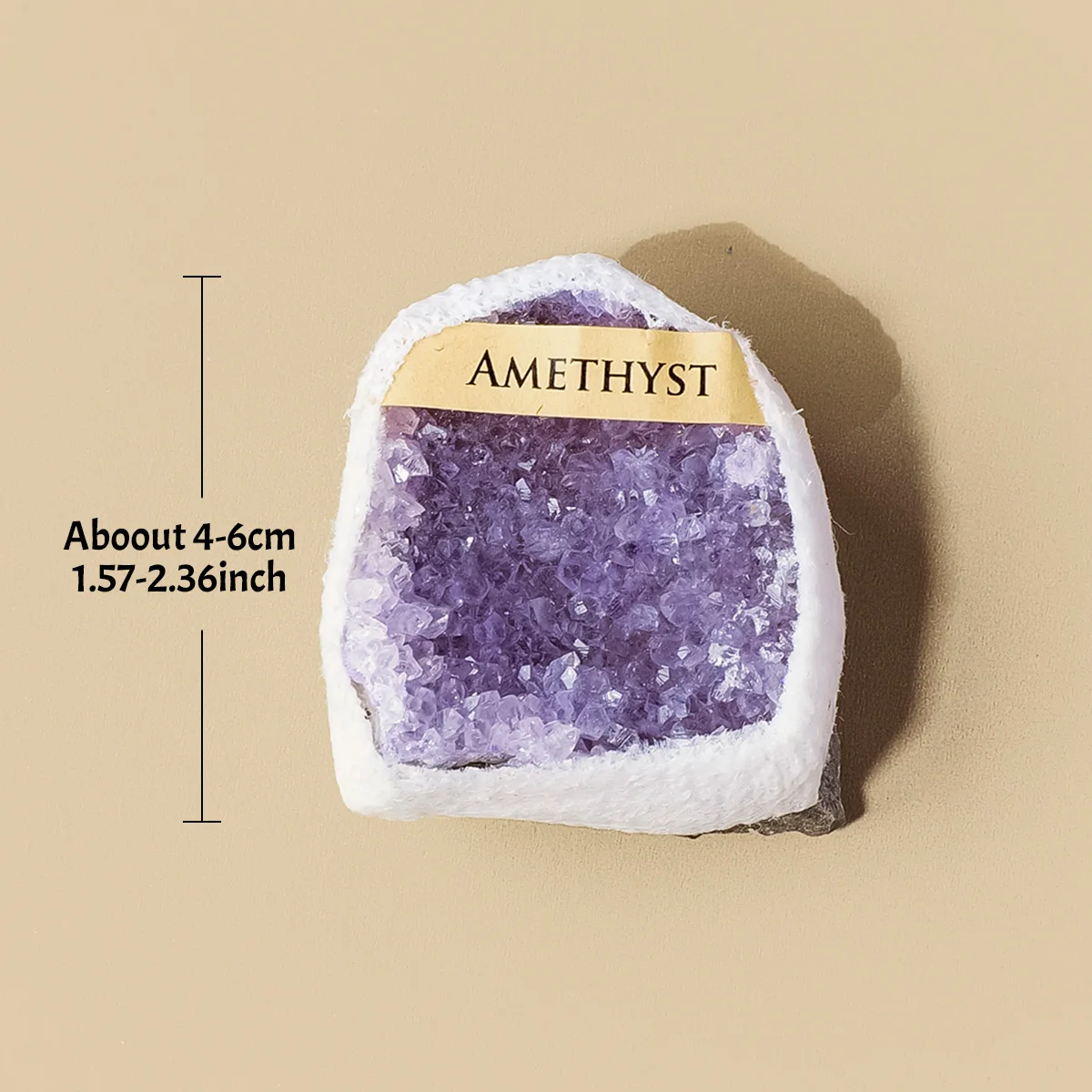 5pcs Natural Amethyst Cluster Rough Mineral Specimen, Amethyst Geode Slice Cornucopia, Healing & Cleansing, Home Decor Ornament