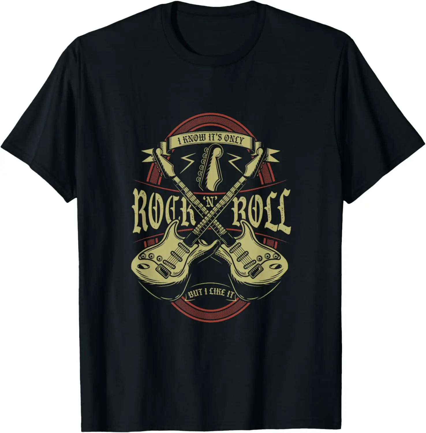 Ik weet het maar rock and roll, maar ik vind het leuk |   Rockmuziek T-shirt