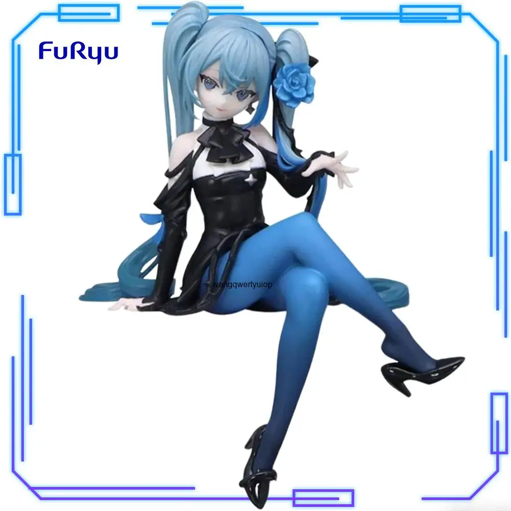 在庫あり-furyu-オリジナル本物の-vocaloid-初音ミクフラワーフェアリーグリーンローズ-14-センチメートルアニメモデルおもちゃヌードルストッパーフィギュアギフト