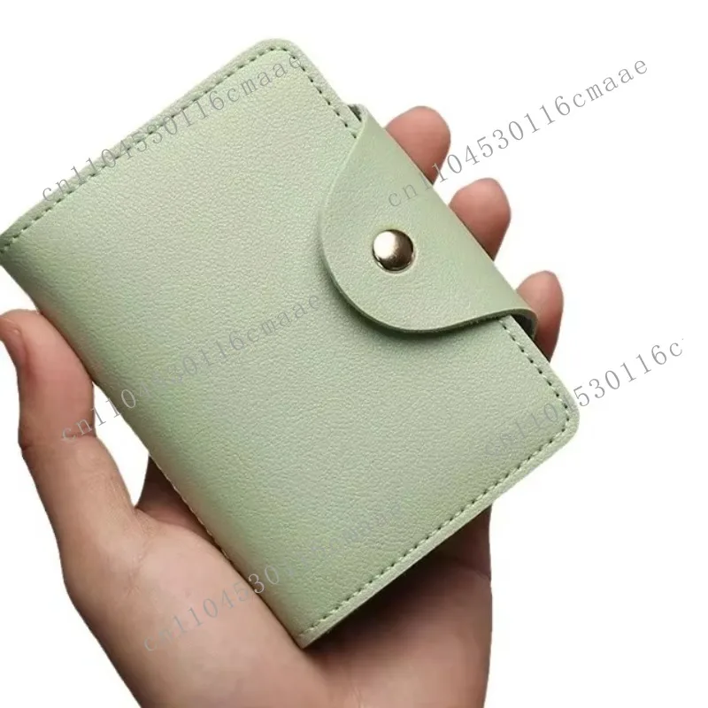 

26 Bits Credit Card Holder Solid Color Case Business ID Card Organizer Portable Men Women Wallets Cardholder