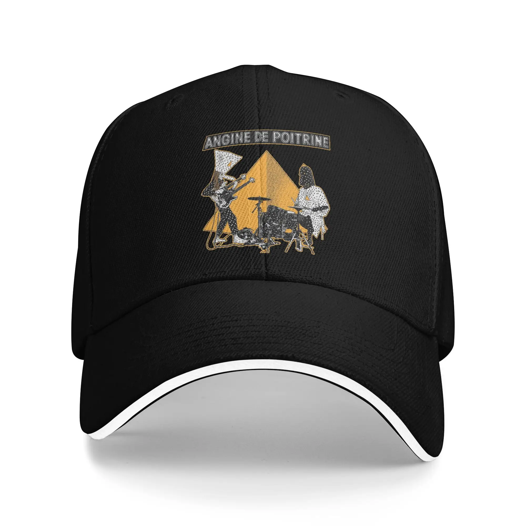 Rock Group Angine de Poitrine Fabienk Album Baseball Caps Retro  Sandwich Hats Unisex Style Breathable Sun Hat Travel Gift