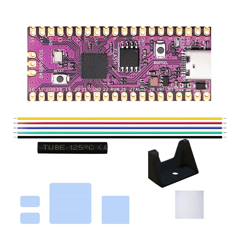 

B47C для Raspberry Picoboot Board Kit RP2040, двухъядерный кронштейн Cortex M0 + процессор 264 КБ SRAM + 16 МБ флэш-памяти, макетная плата