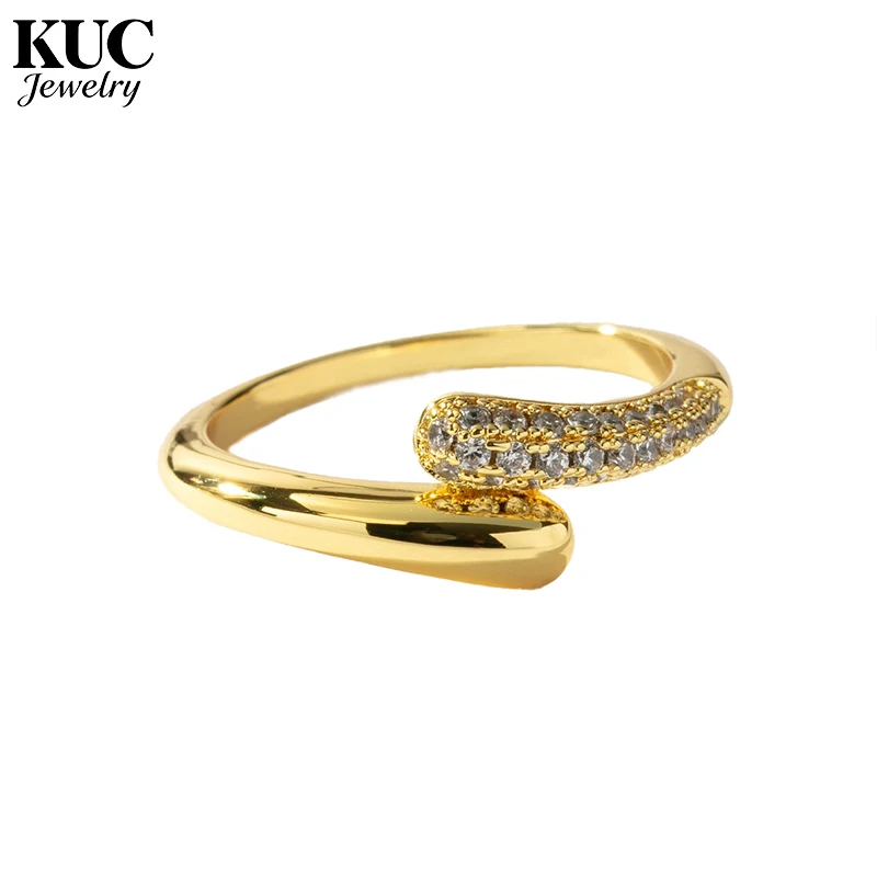 

Women's Personalized Rings 925 Silver Jewelry With Original Certificate Luxury Designer Timeless Elegance Zircon Bypass Ring