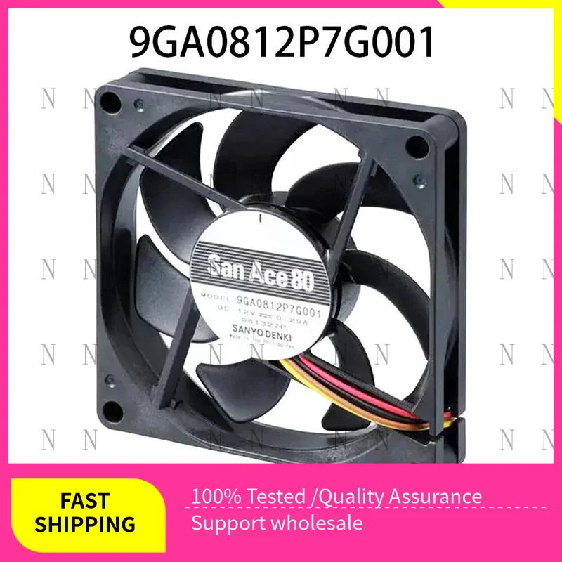 

YJJ для SANYO 12 В 0,29 А 80*80*15 мм 4-проводной ШИМ 9GA0812P7G001 электрический охлаждающий вентилятор для шкафа
