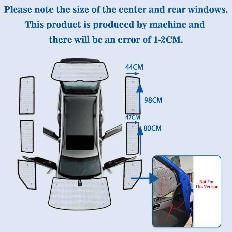 Volledige Covers Zonneschermen Voor Volkswagen Vw Transporter T6 T6.1 2016 ~ 2021 Auto-Accessoires Zonneruiten Zijruit Automatisch Vizier