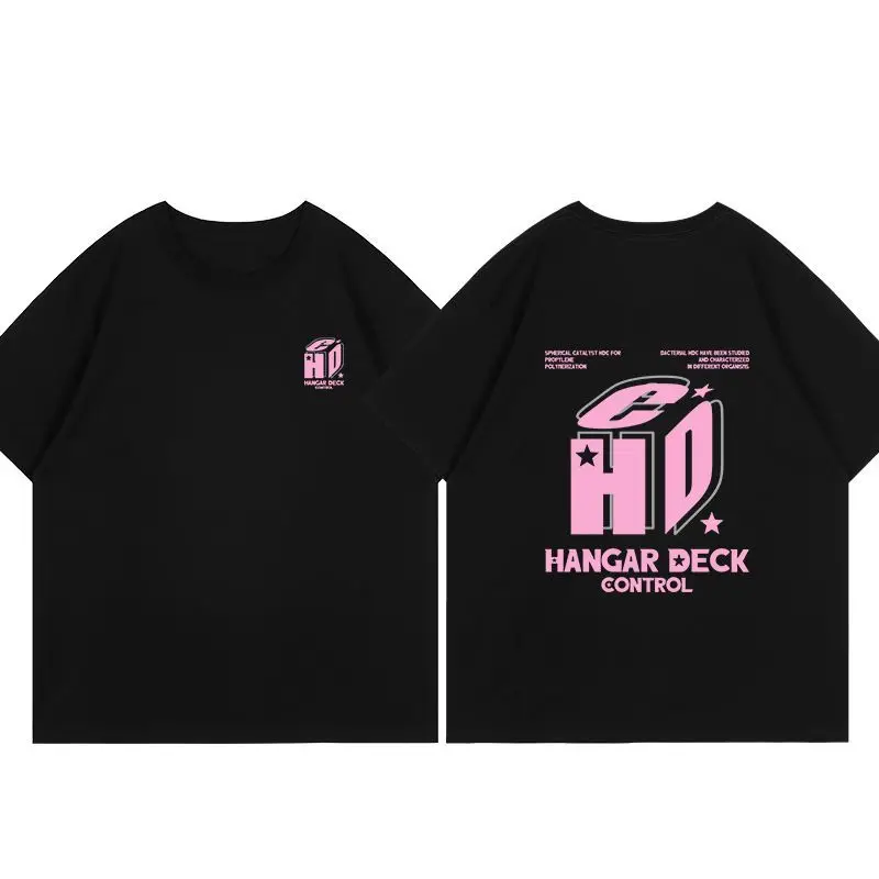 2026 Y2K Stacked Bold Letter Slogan T Shirt Small Chest Logo Large Back Graphic Casual Tee Oversized Men Women