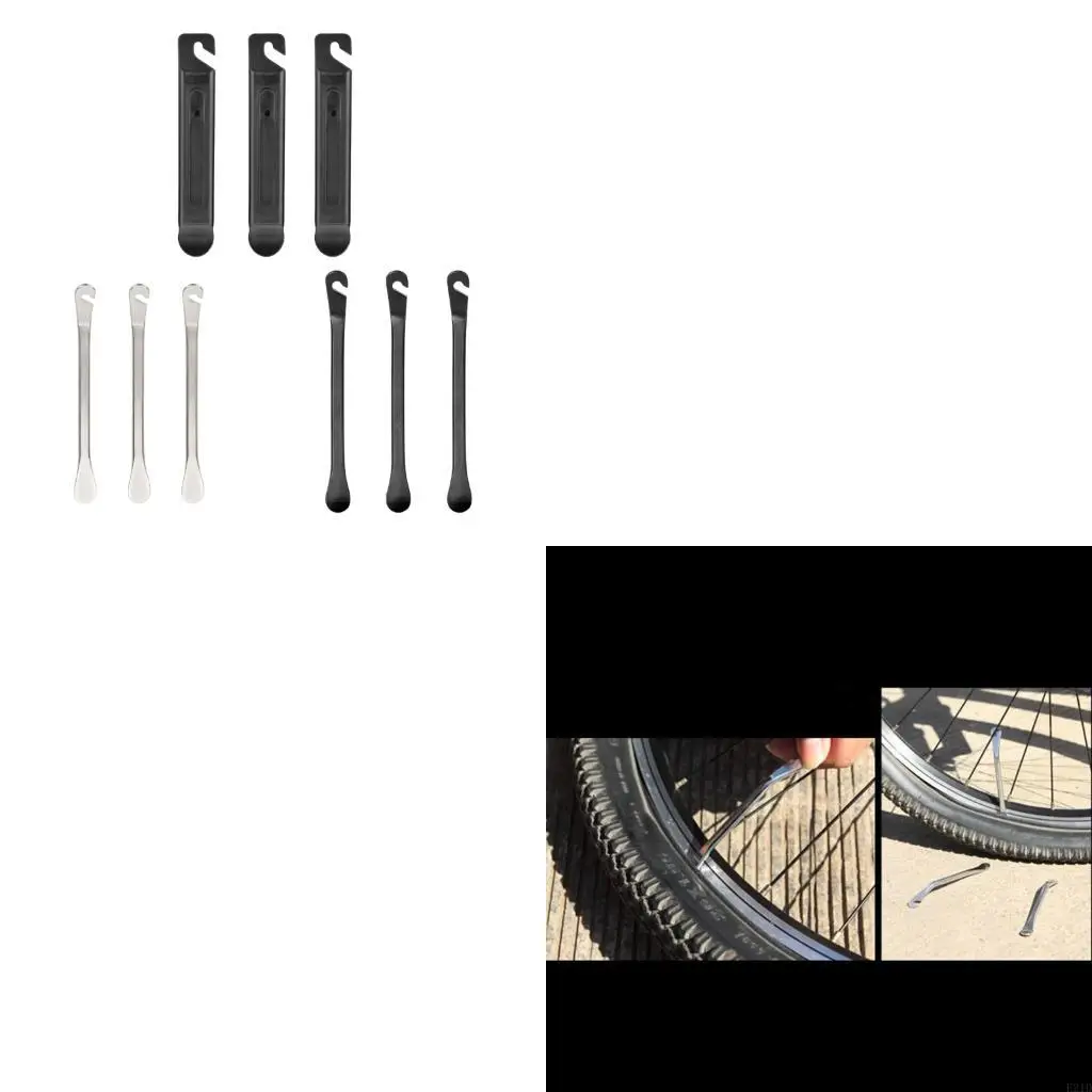 

Heavy Type Bike Tire Opener Crowbars Cycling Repair Tool with Nonslip Grip for Motorcycles Car Bike Tire Repair