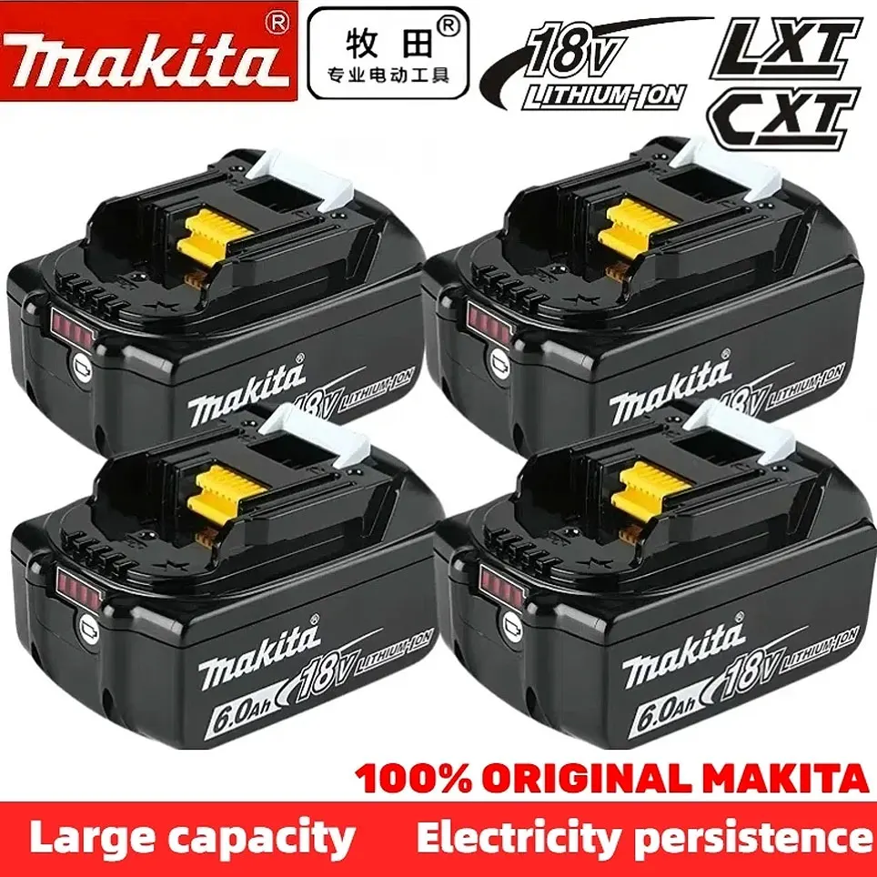 

100% Genuine Makita 6Ah/5Ah/3Ah for Makita 18V Battery BL1840 BL1830B BL1850B BL1850 BL1860 BL1815 Replacement Lithium Battery