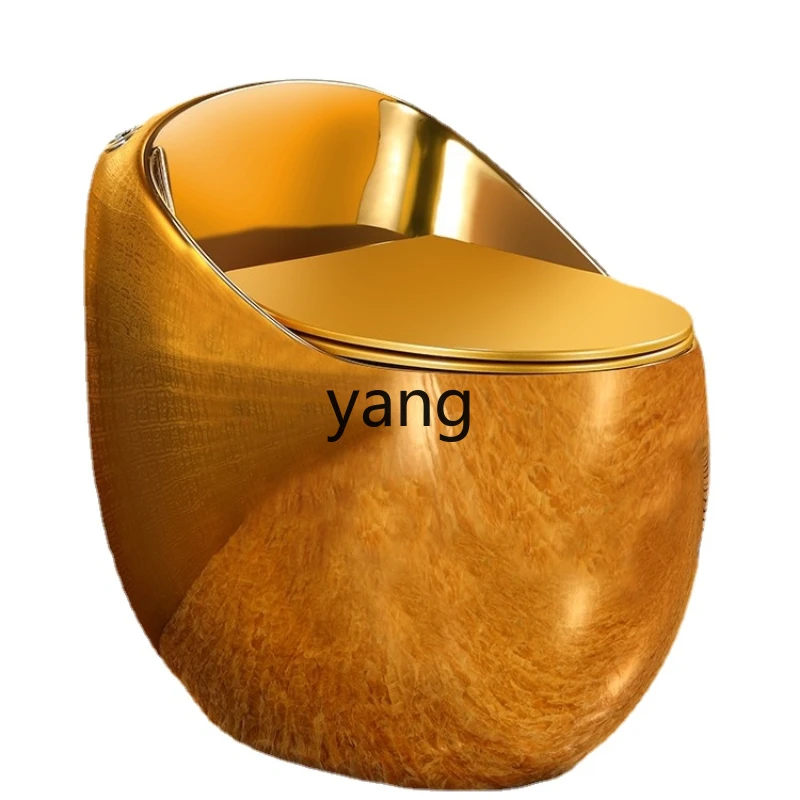 CX Personalized Creative Golden Egg-Shaped Toilet Egg-Shaped Toilet European-Style Gold-Plated Toilet Color