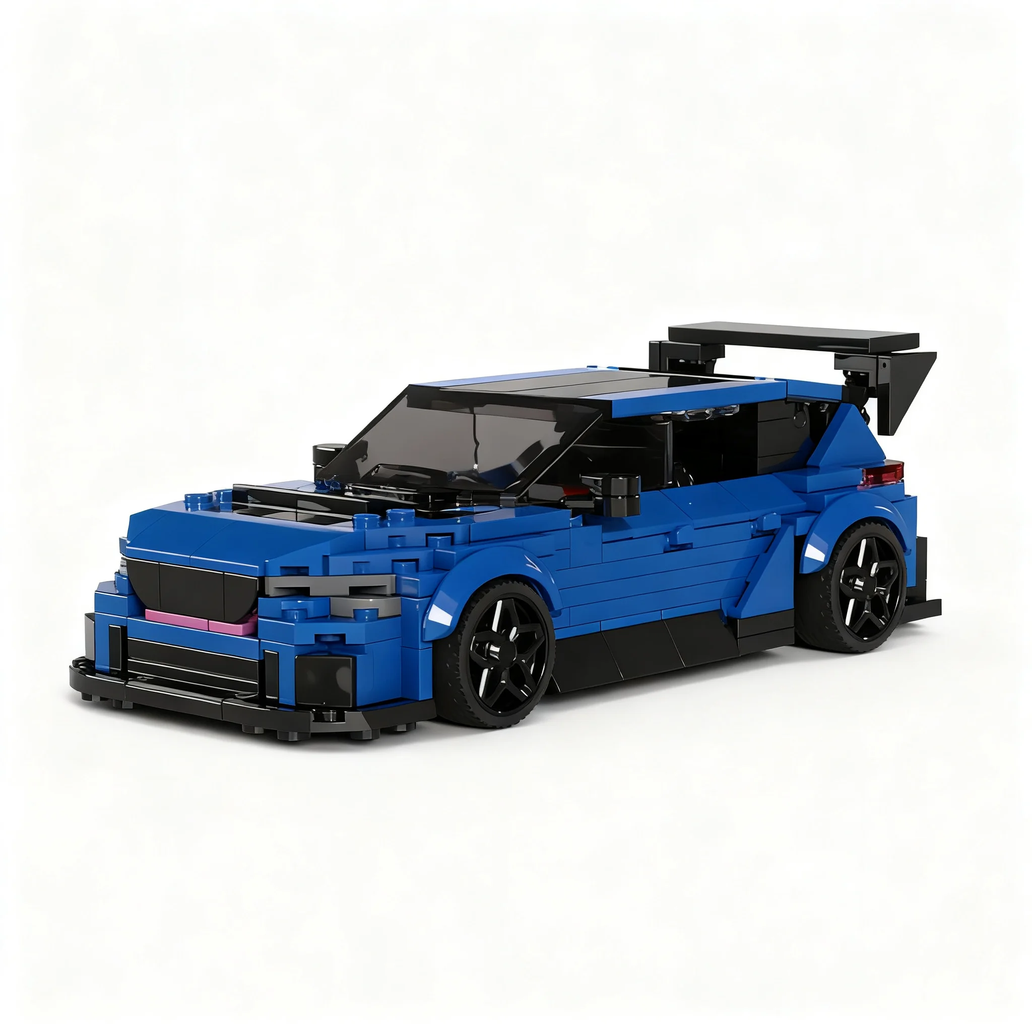 413pcs MOC City Champions Subaru Performance B STI Model Building Blocks Toys Christmas Gifts Construction Creative Birthday 3D