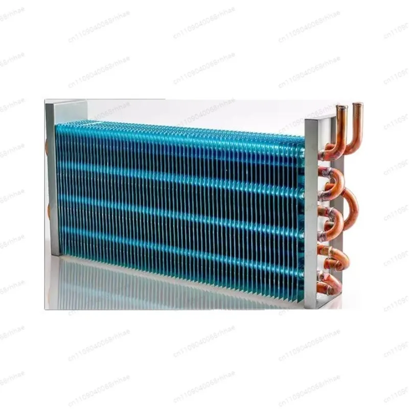 Mini Air Cooled Condenser Copper Tube Fin Heat Sink Refrigeration Evaporator With Fan