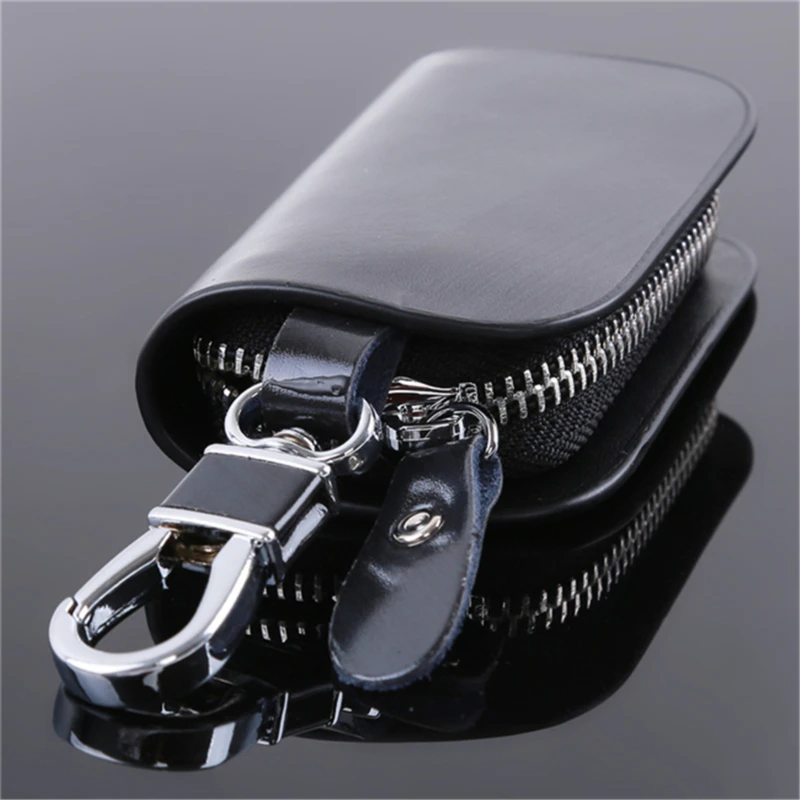 PU Leather Keychain Men Women Key Holder Organizer Pouch Cover Male Car Key Wallet Household Key Case Mini Card Bag