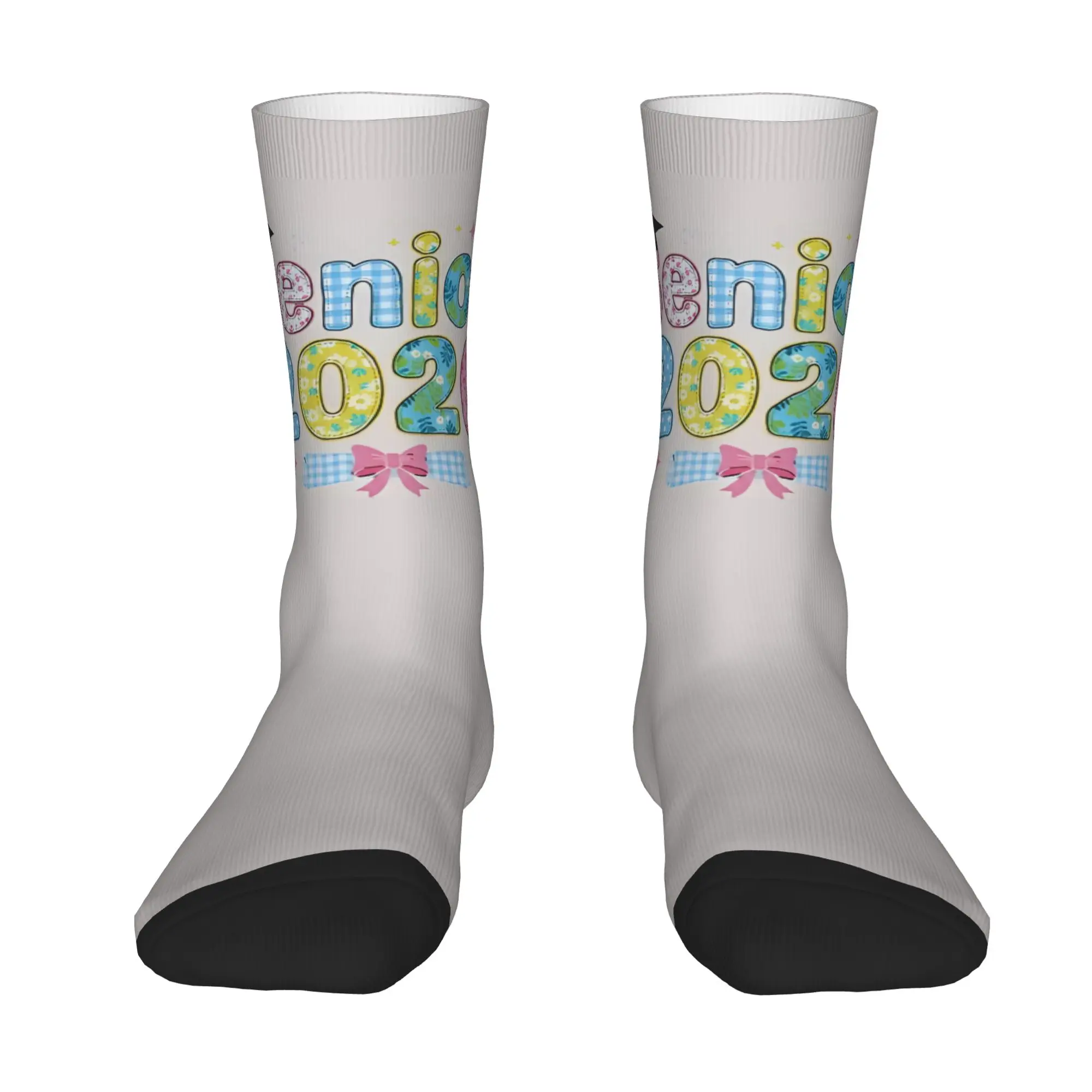Funny Sock Graduation in 2026 Class Of 2026  Floral Gingham  Rock Quality Pattern Printed Men Crew Socks Casual Men's Socks