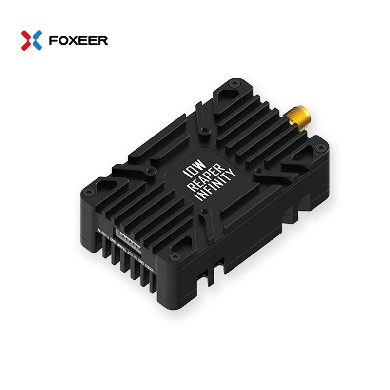 Foxeer Reaper Infinity 10W 80CH VTX 4.9G-6G 2-8S Lipo 1W/2.5W/5W/7.5W/10W Switchable Transmitter for Long Range RC FPV Drone