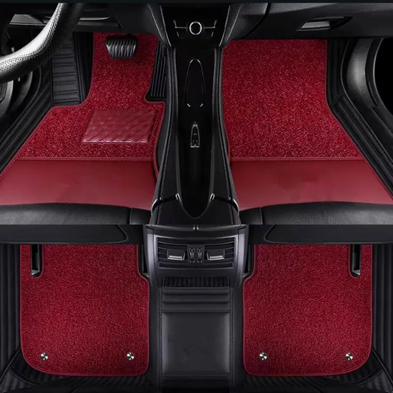 

Custom special car floor mats for Volkswagen ID.7 2025 durable waterproof rugs double layers carpets for ID7 2026-2024