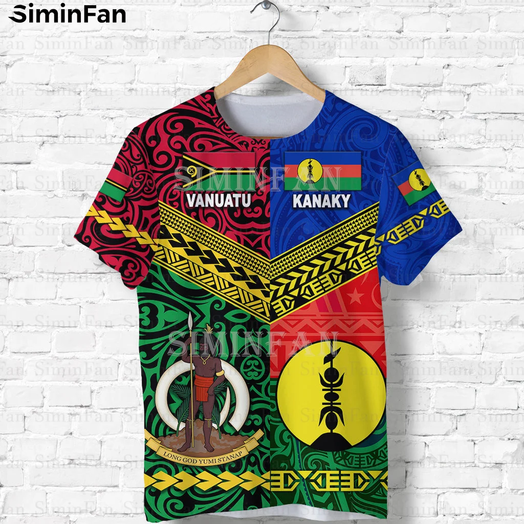 Vanuatu New Caledonia Kanaky 3D All Over Printed Men T-Shirts Summer Casual Tee Male Shirt Unisex Female Top High Quality Tshirt