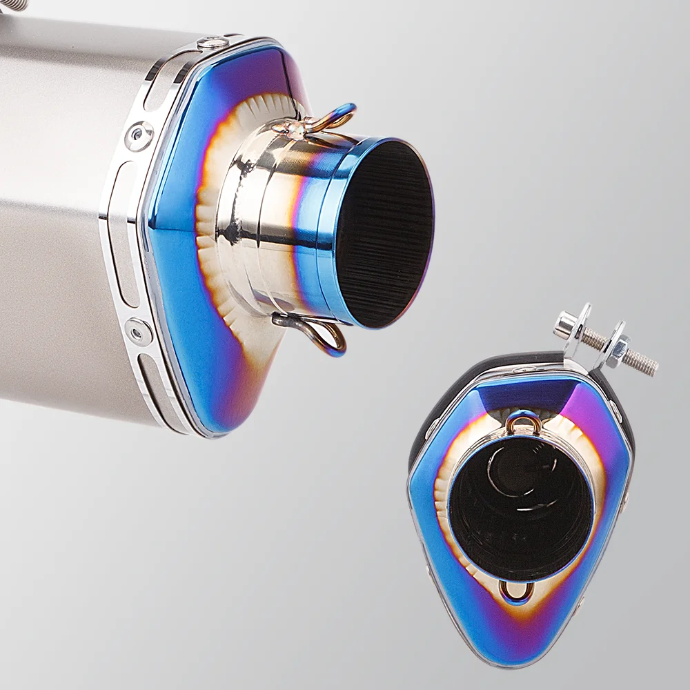 Universal 51mm motorcycle exhaust with killer Db for Z900 GSXR1000 SV650 R6 R3 ZX6R ZX10 K7 MT07 T58 Z400 CRF1000