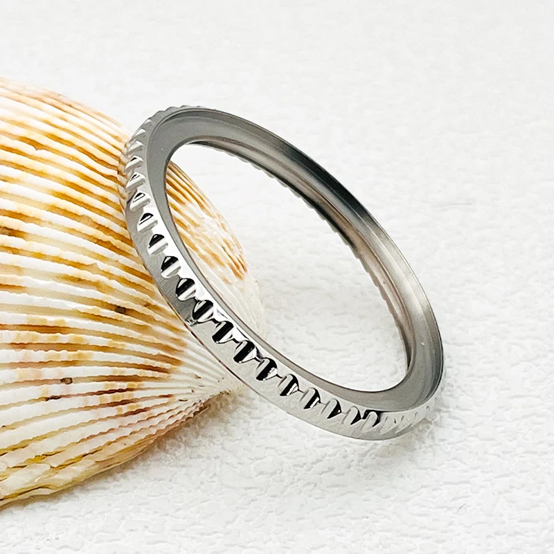 Seiko SKX007 Dial Ring Bezel Stainless  Steel Bezel Insert Fits for SKX007 Watch Case NH35 NH36 Automatic Movement Men's Watches