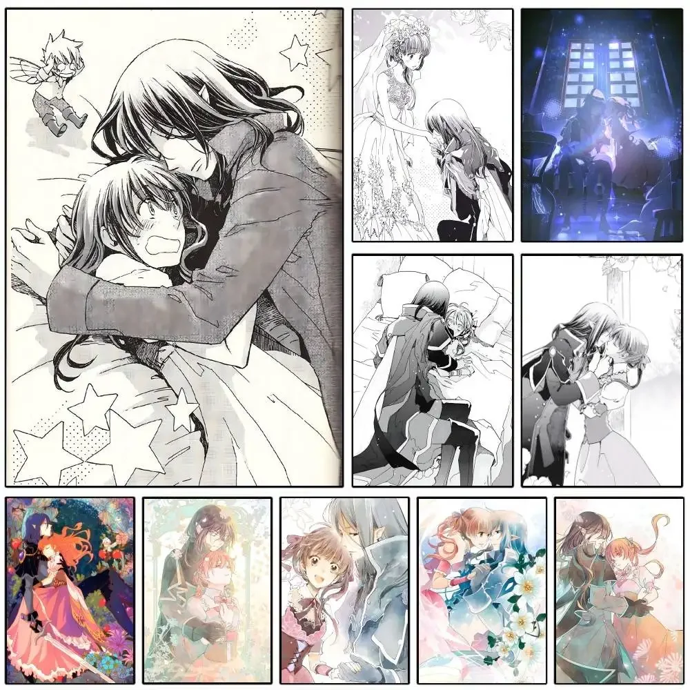 Pósteres de anime S-Sugar A-Apple Fairy Tale Manga, impresión HD, decoración de pared vintage para el hogar, sala de estudio