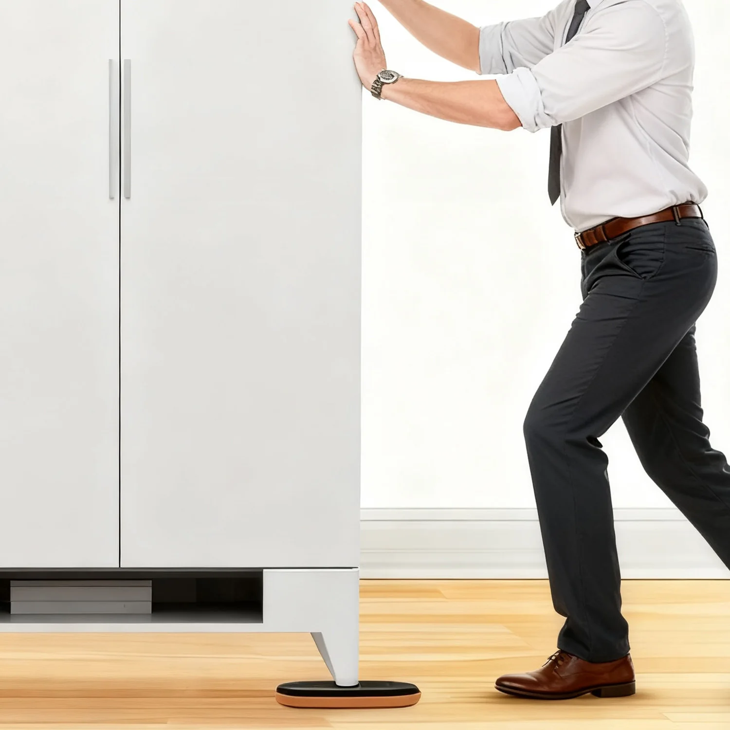 البيضاوي الشكل الأثاث تتحرك المتزلجون الأرضيات الصلبة حامي منصات الثقيلة المضادة للخدش أريكة سرير خزانة الأثاث تتحرك حصيرة