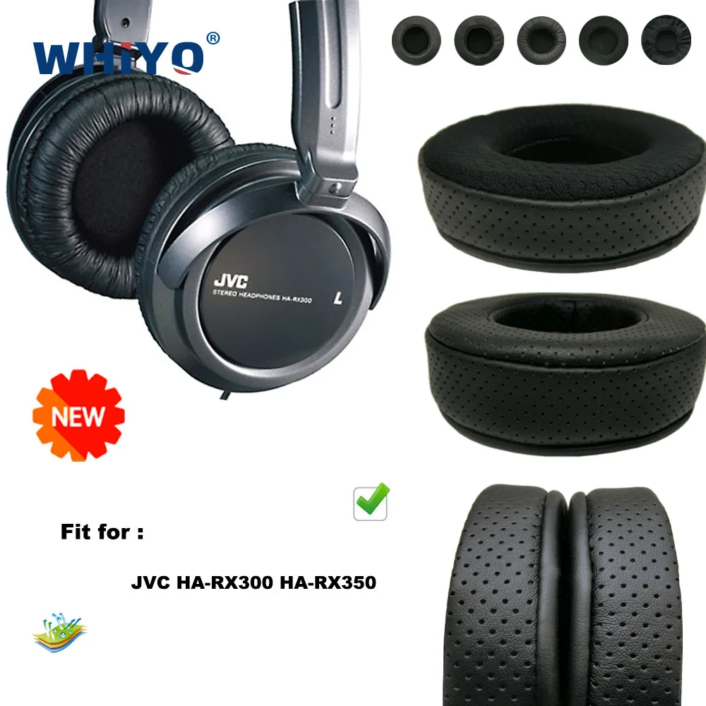 Replacement Ear Pads for JVC HA-RX300 HA-RX350 Headset Parts Leather Cushion Velvet Earmuff Headset Sleeve Cover