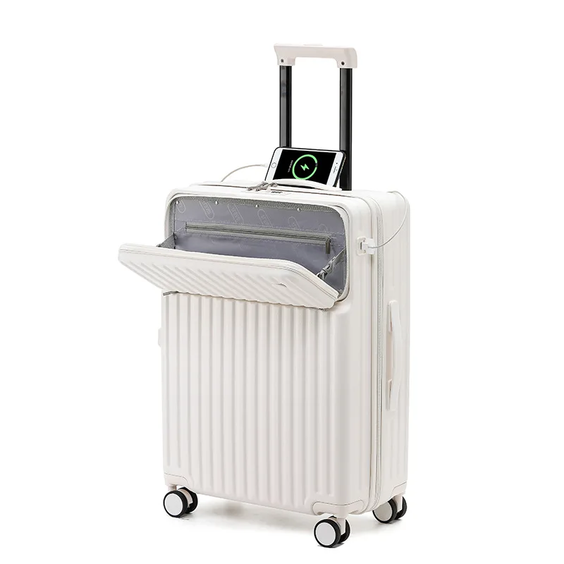 Front Opening Luggage Compartment Side Open Boarding Trolley Box Female Small Lightweight Travel Box Silent Universal Wheel