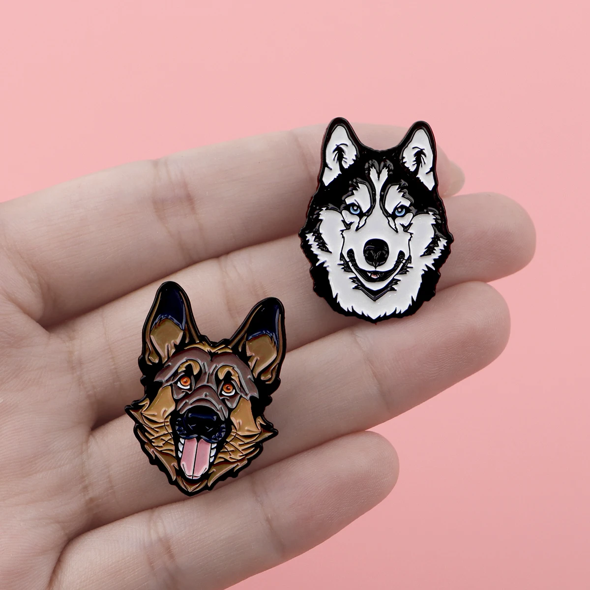 Cute Dogs Enamel Pin Pets Lover Funny Brooches for Women Men Lapel Pins Cartoon Badges Clothing Accessories Animals Jewelry Gift