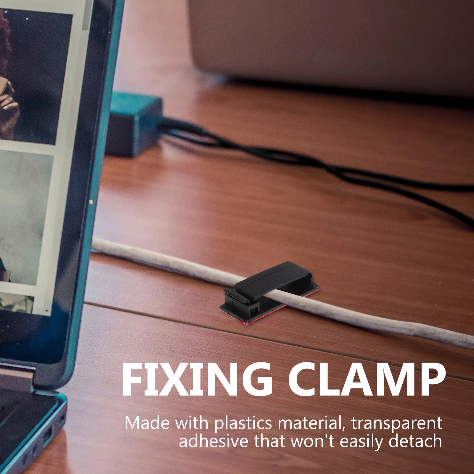 25 قطعة كابل فيكس كليب حامل سلك لاصق ذاتي الحبل المنظم سلك جدار كليب إدارة الكبلات المشبك الحبل حامل مُنظِم #2