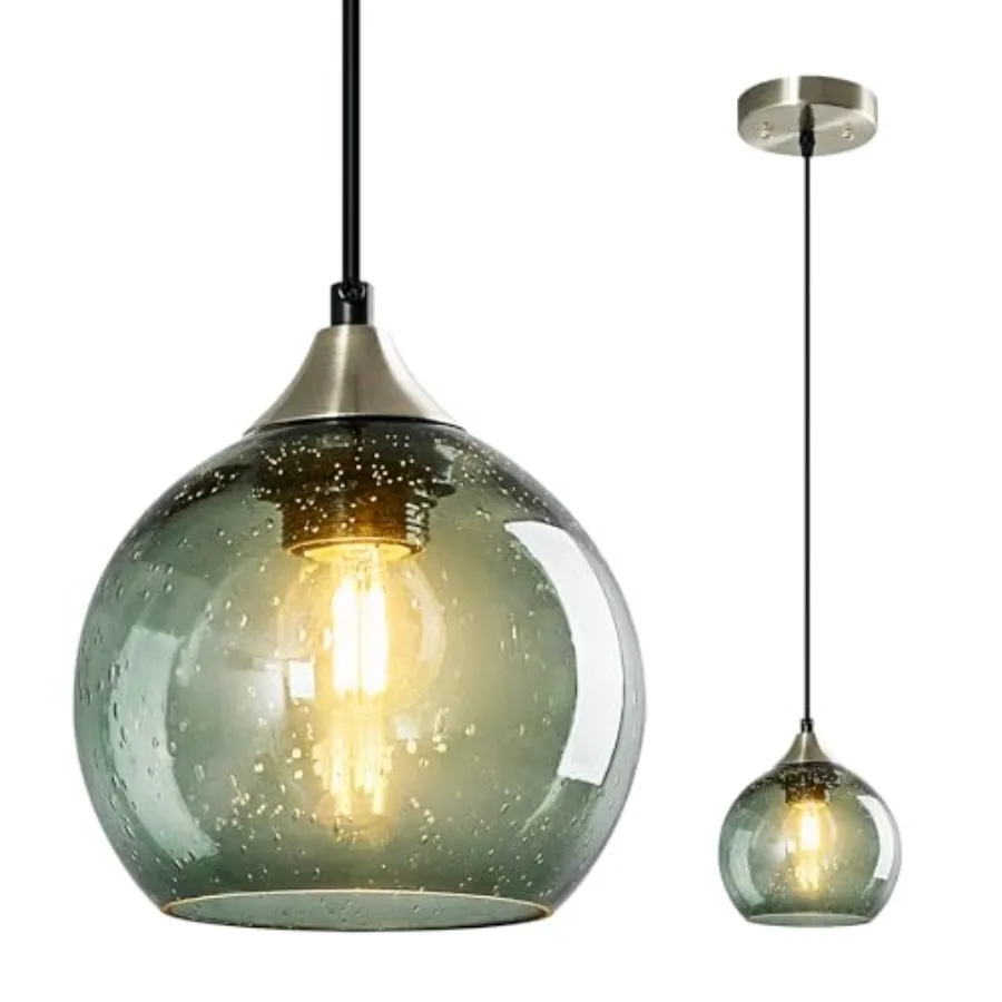 

Glass Pendant Lights Kitchen Island Lighting Globe Pendant Light Fixtures Modern Pendant Lighting for Kitchen Island Bedroom Li