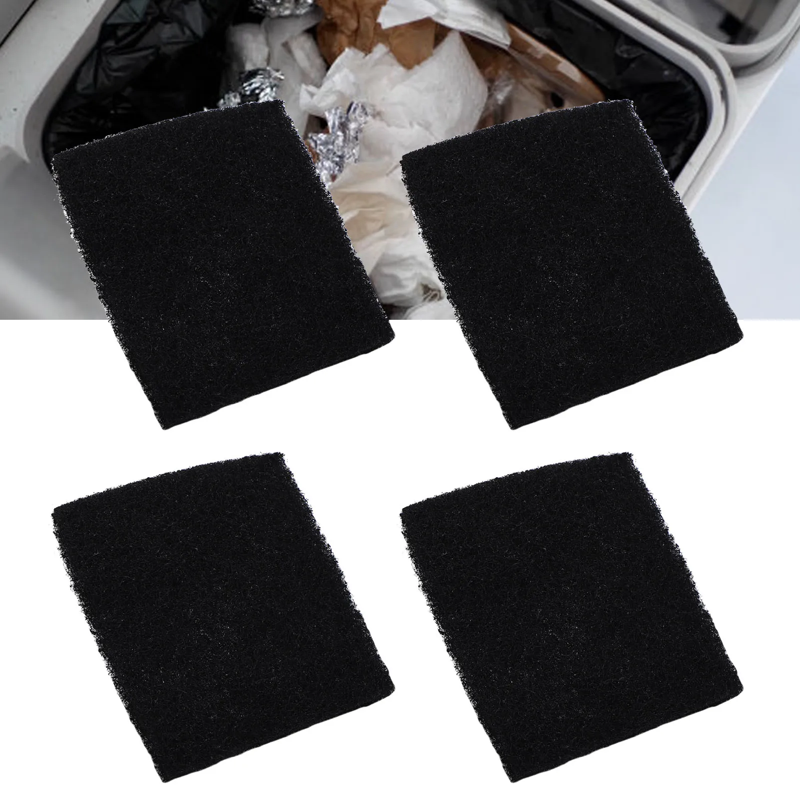 20pcs Odor Filter Refills Fit for EKO Trash Can with Built in Compartment Activated Charcoal Deodorizer Strong Charcoal Odor