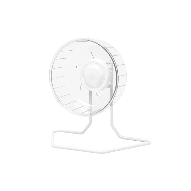 ล้อออกกำลังกายเงียบพร้อมขาตั้งโลหะ Running Disc สำหรับหนูแฮมสเตอร์ Gerbils Dropship