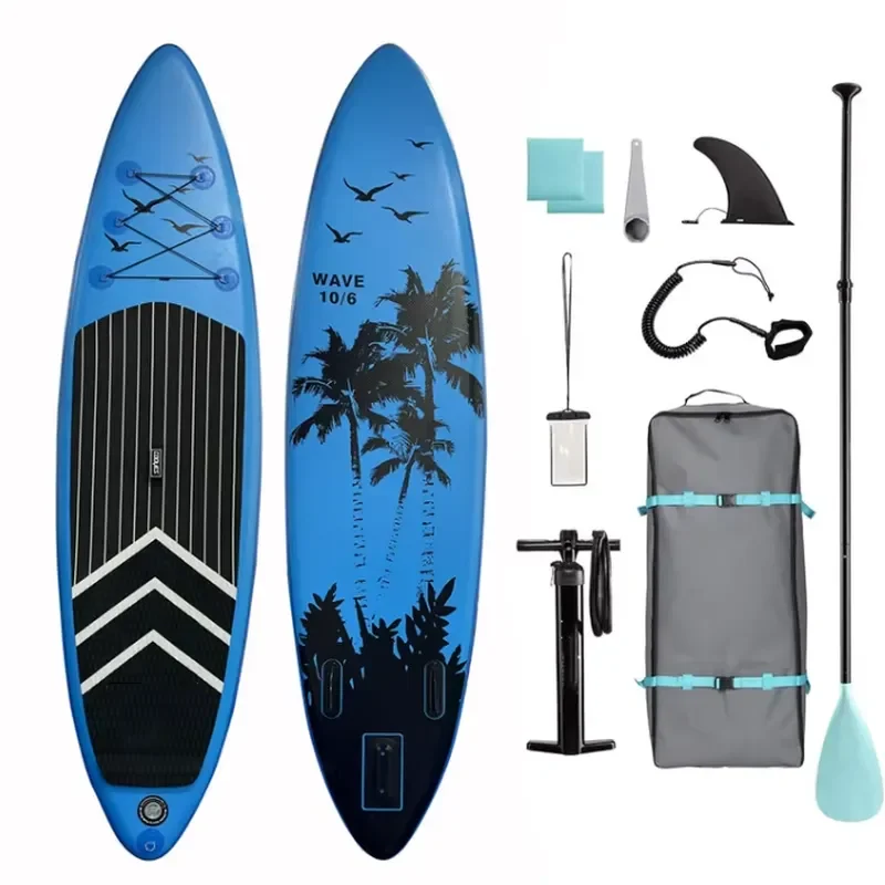Spot Stock Price Inflatable SUP Paddle Board Factory Direct Shipping Multi-color Selection Containing Paddle and Pump