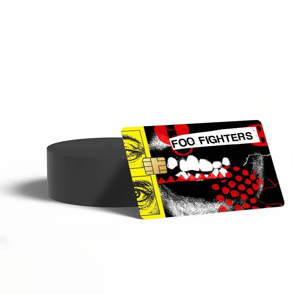 Band F-FoO-O F-FigHtErS-S Your Favorite Toy Card Stickers for Bank Access Protective Waterproof Film Cover Sticker Surprise Gift