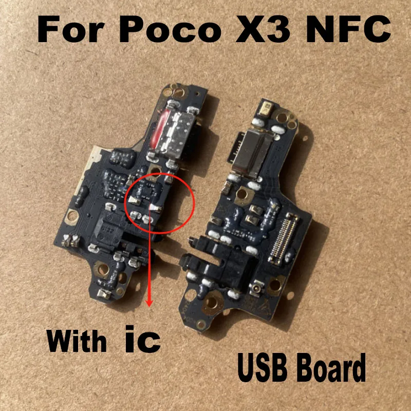 For Xiaomi Poco X3 NFC Pro USB Charging Port Dock Connector Board Charger Main Board Mother Board Flex Cable Replacement