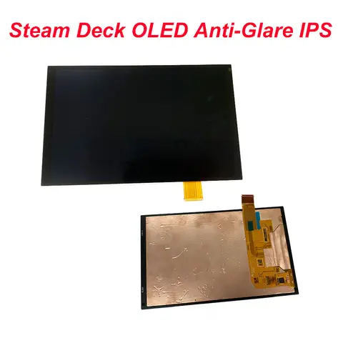 Original For Steam Deck OLED Screen Anti-Glare IPS Screen 7.4 inch LCD Display With Touch Digitizer Full Assembly