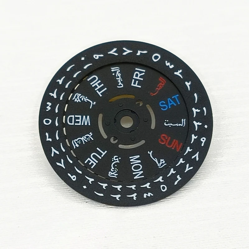 NH35 NH36 Arabic Date Wheel Dial Fits NH35 NH36 Automatic Movement Crown at 3.0H / 3.8H / 4.1H Oclock Watch Date Week Wheel Part