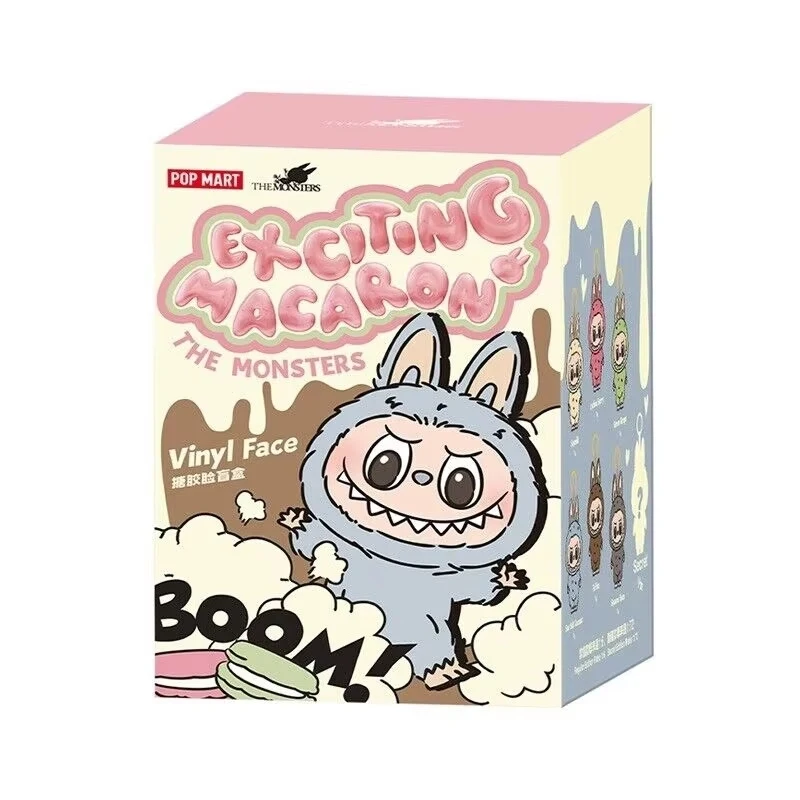 

Оригинальная слепая коробка POPMART The Monsters Macarons V1, виниловые куклы, подвески, Коллекционная игрушка Kawaii, подарки-сюрпризы на день рождения, в наличии