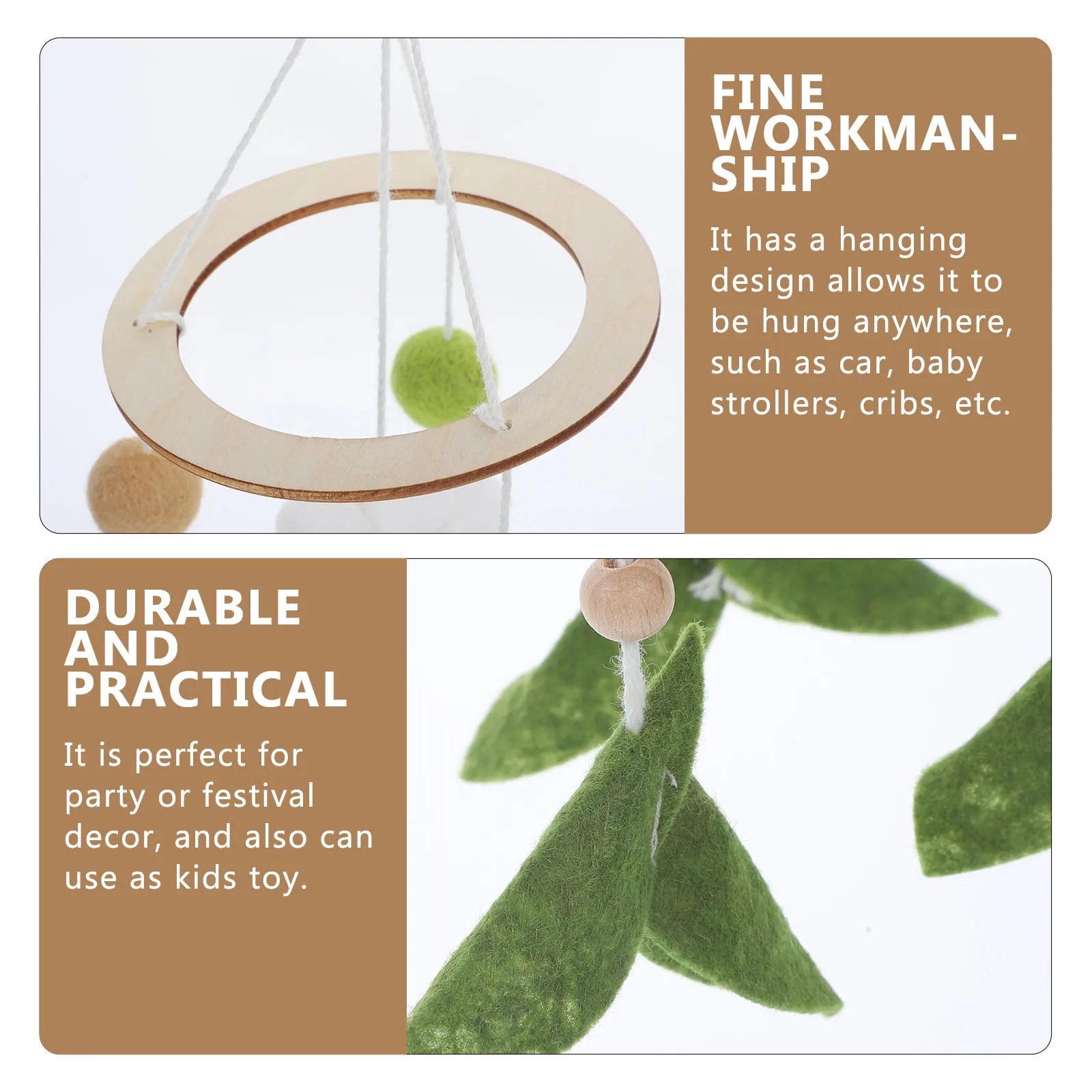 Woven Flower Wind Chime Colorful Baby Bed Hanging Pendant Nordic Style Crib Ornament Baby Room Decoration Woven Wind Chime