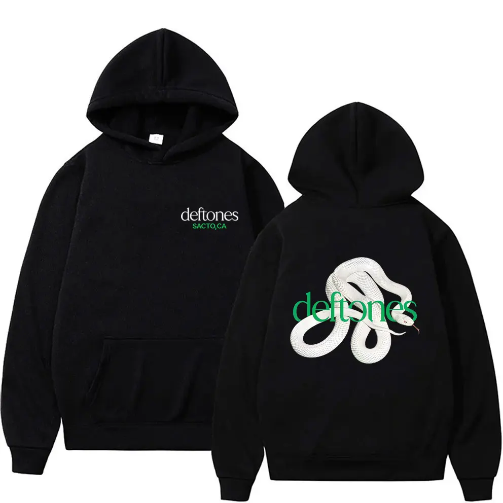 

Rock Band Deftones Private Music Snake Graphic Print Hoodie Men Women Vintage Alternative Heavy Metal Oversized Pullover Hoodies