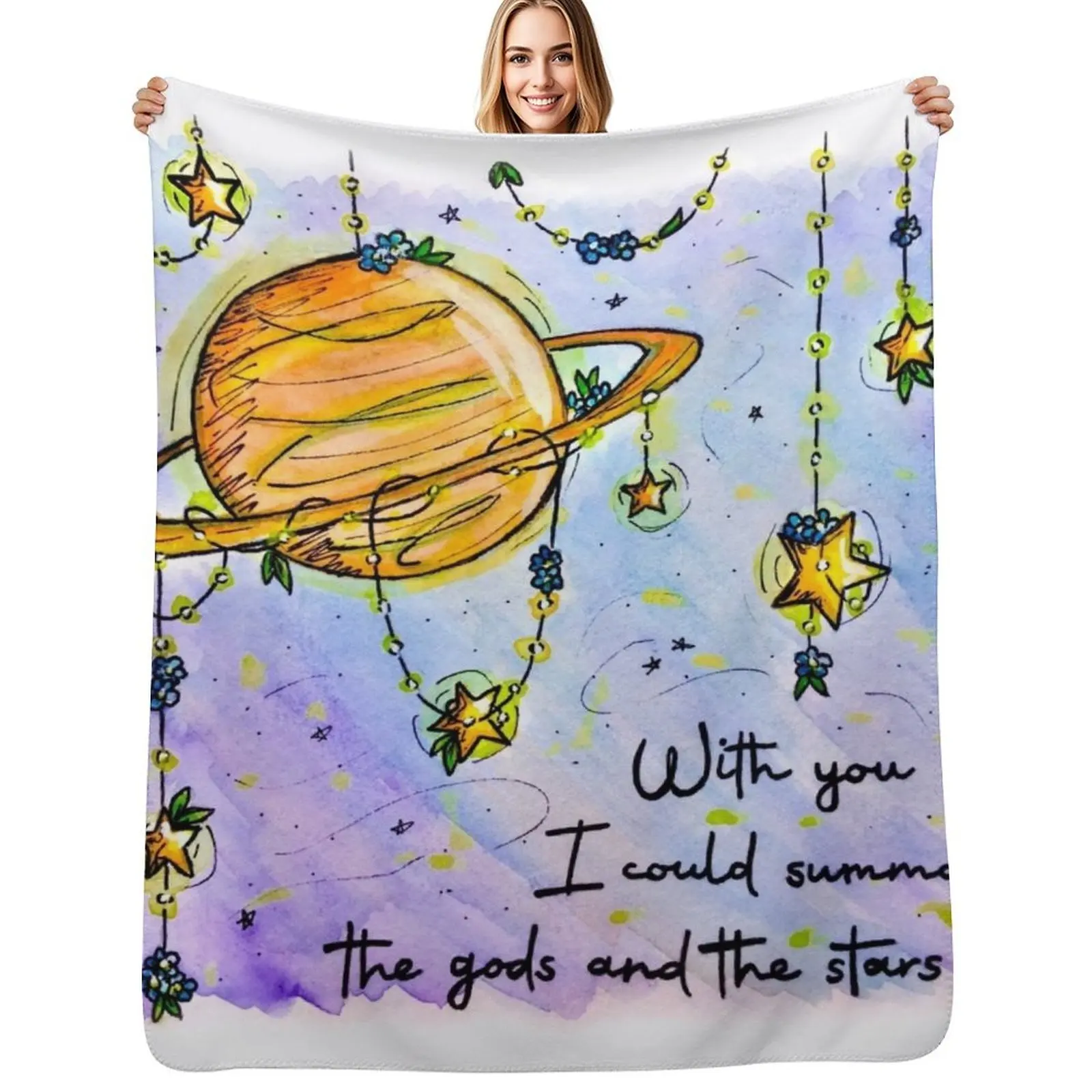 

Battle Cries Gods & The Stars Inspired by The Amazing Devil Throw Blanket Beautifuls Cute Soft Plaid Blankets