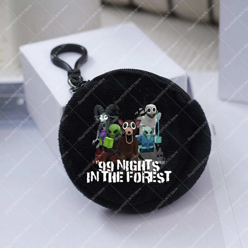 Game 99 Nights in The Forest Anime Plush Wallet Children Cartoon Coin Purse Boy Storage Pouch Accessories Money Bag Xmas Gifts