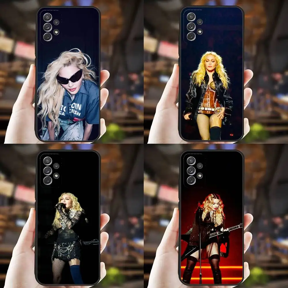 

Singer Madonna Ciccone Phone Case For Samsung S25,S24,S21,S22,S23,S30,Ultra,S20,Plus,Fe,Lite,Note,10,9,5G Black Cover