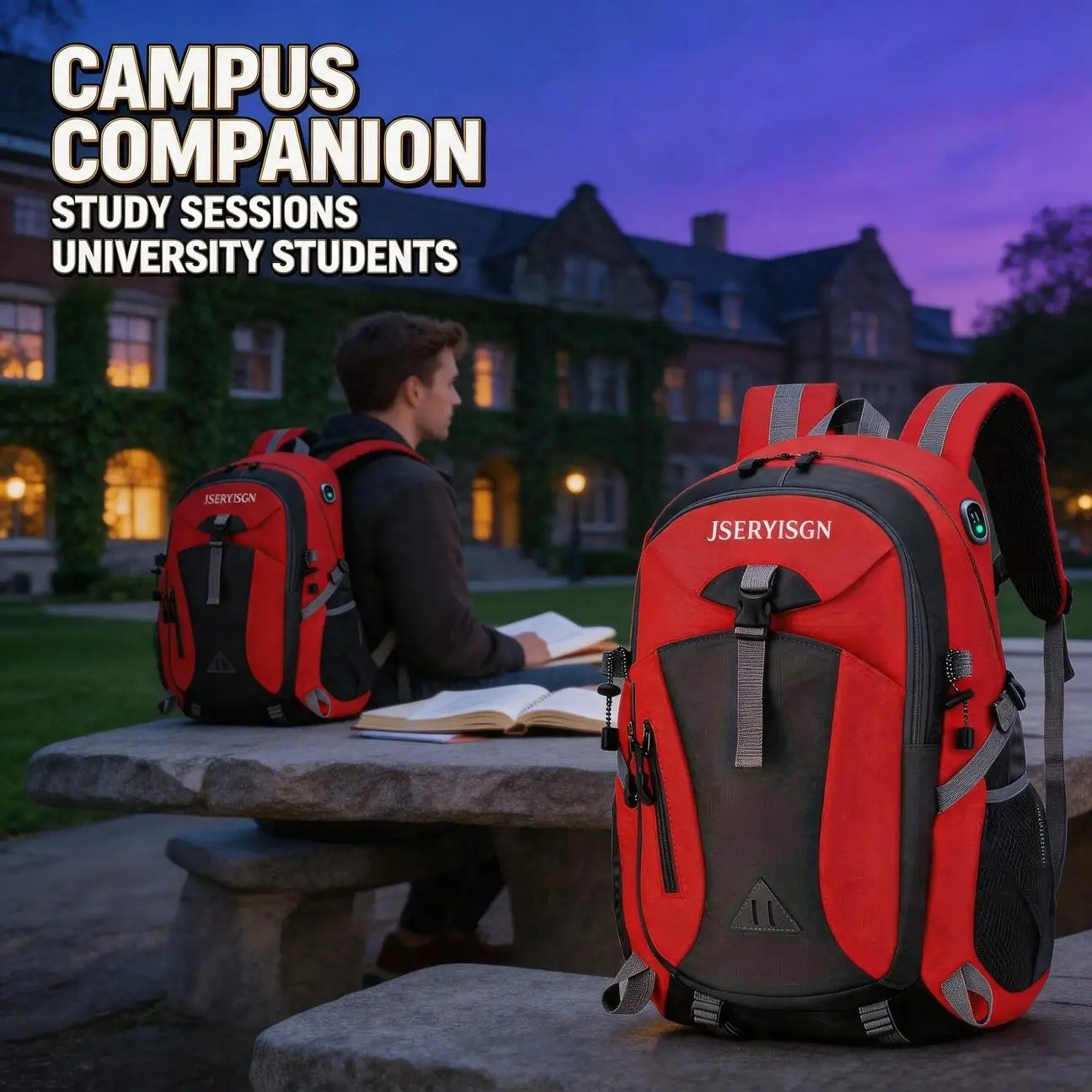 Premium Simple Backpack Daily Commute Outdoor Travel With Laptop Compartment Durable Stitching