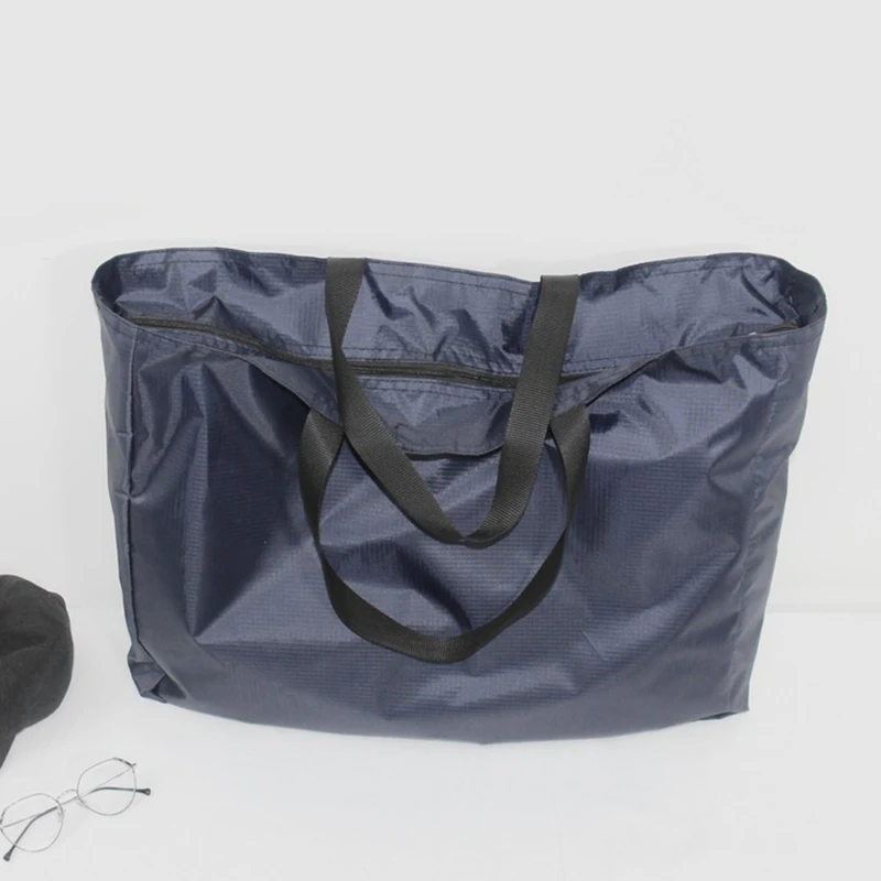 NONE Neue Mode Wasserdichte Reisetasche Große Kapazität Handheld Tasche Solide Lagerung Beutel Frauen Nylon Klapp Gepäck Handtaschen 6