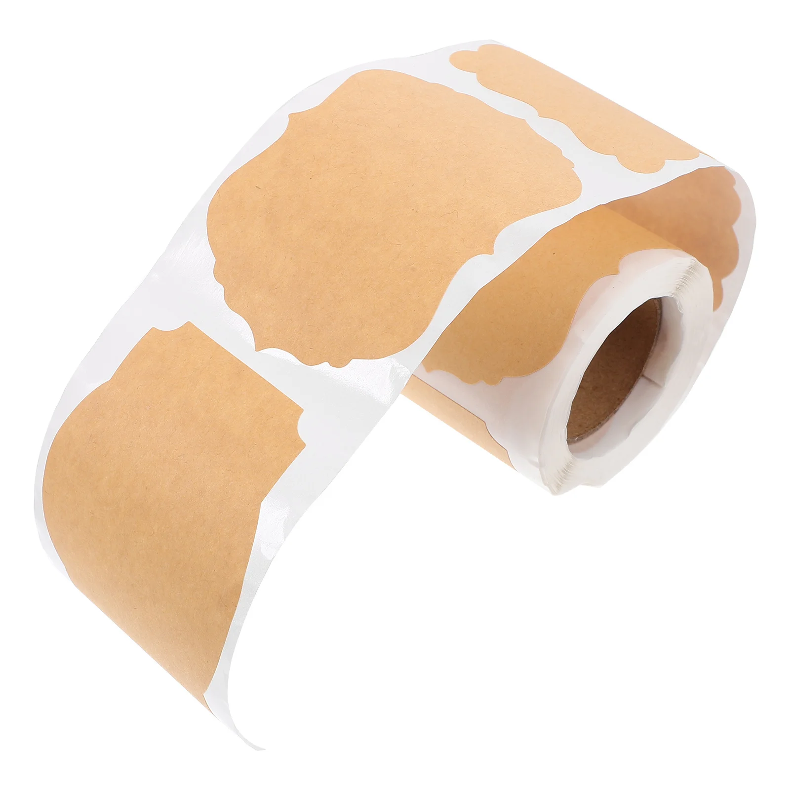 

1 Roll Adhesive Gift Label Stickers Blank Writable Decorative Seal Stickers for Packaging Gift Tags Sealing Decals Present