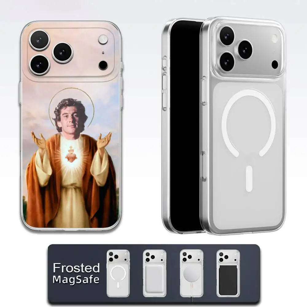حافظة هاتف A-Ayrton Senna لهاتف iPhone 17,16,15,14,13,12,11,Pro,Max,Plus,E,Air,Mini Magsafe شفافة مغناطيسية بلوري #2