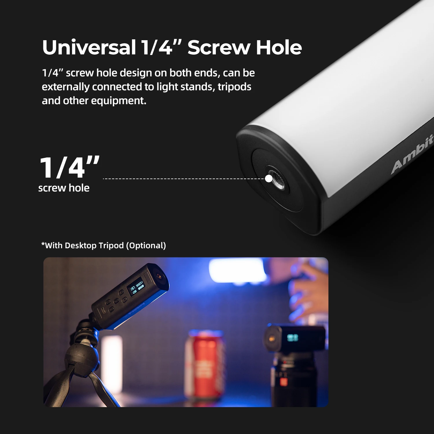 مصباح أنبوبي صغير Ambitful K6 - مراجعة Torjim Rgb Photography Video Lighting وسعره